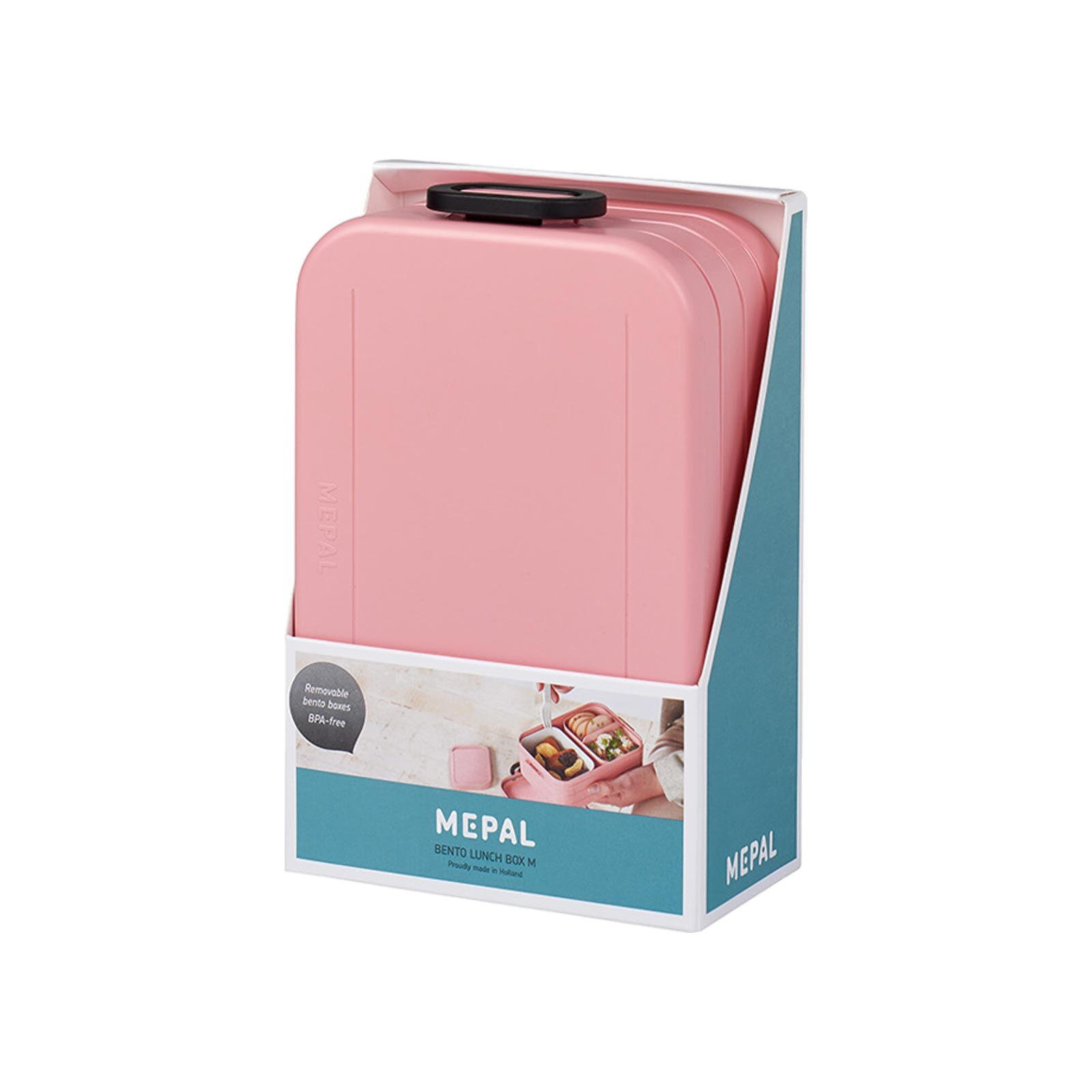 Thumbnail - Mepal Bento-Lunchbox, Pink, Kunststoff, 12x6.5x18.5 cm, Küchenzubehör, Vorratsbehälter, Brotdosen