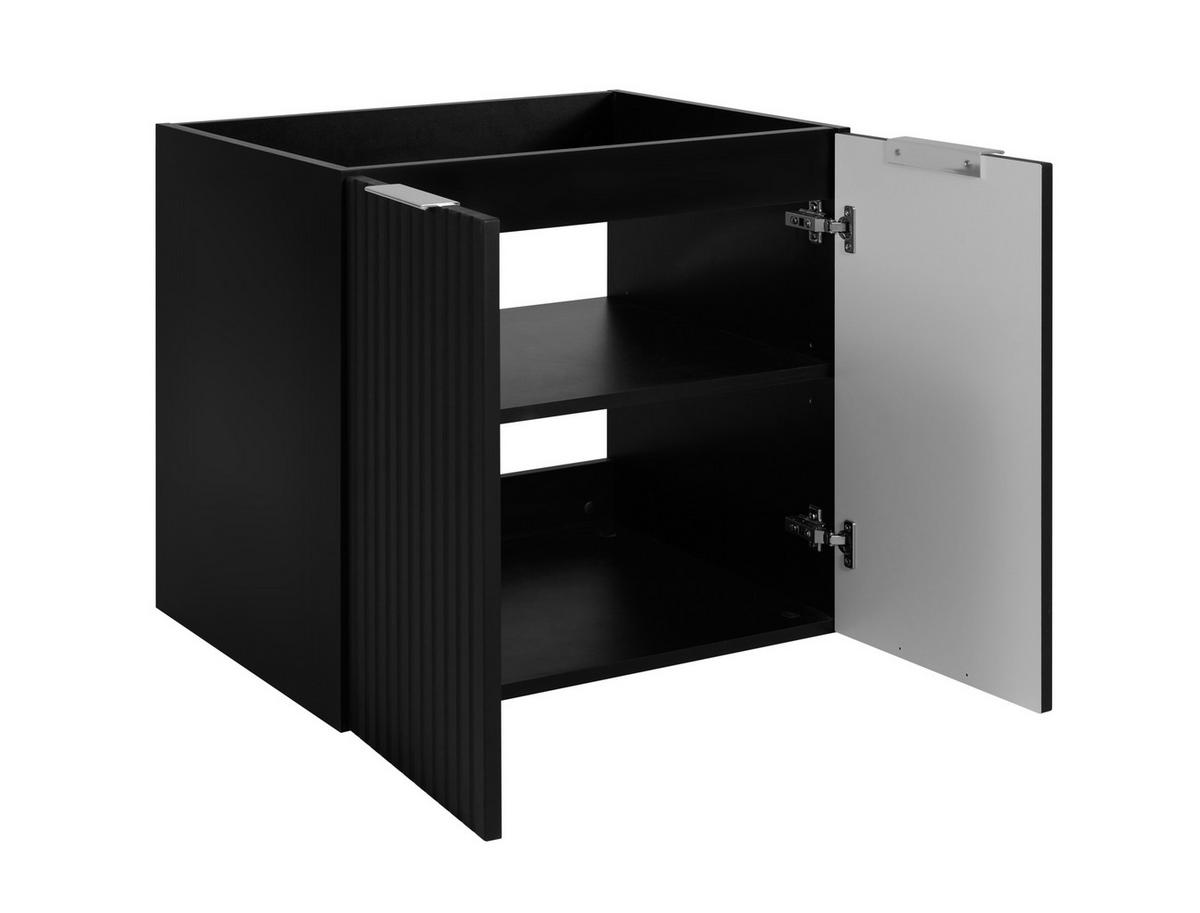 BADEZIMMER-SET, 57×46×180 cm, Eiche Craft / Schwarz, Griff Gold - Schwarz, Holzwerkstoff (180/57/46cm) - 3XE LIVING