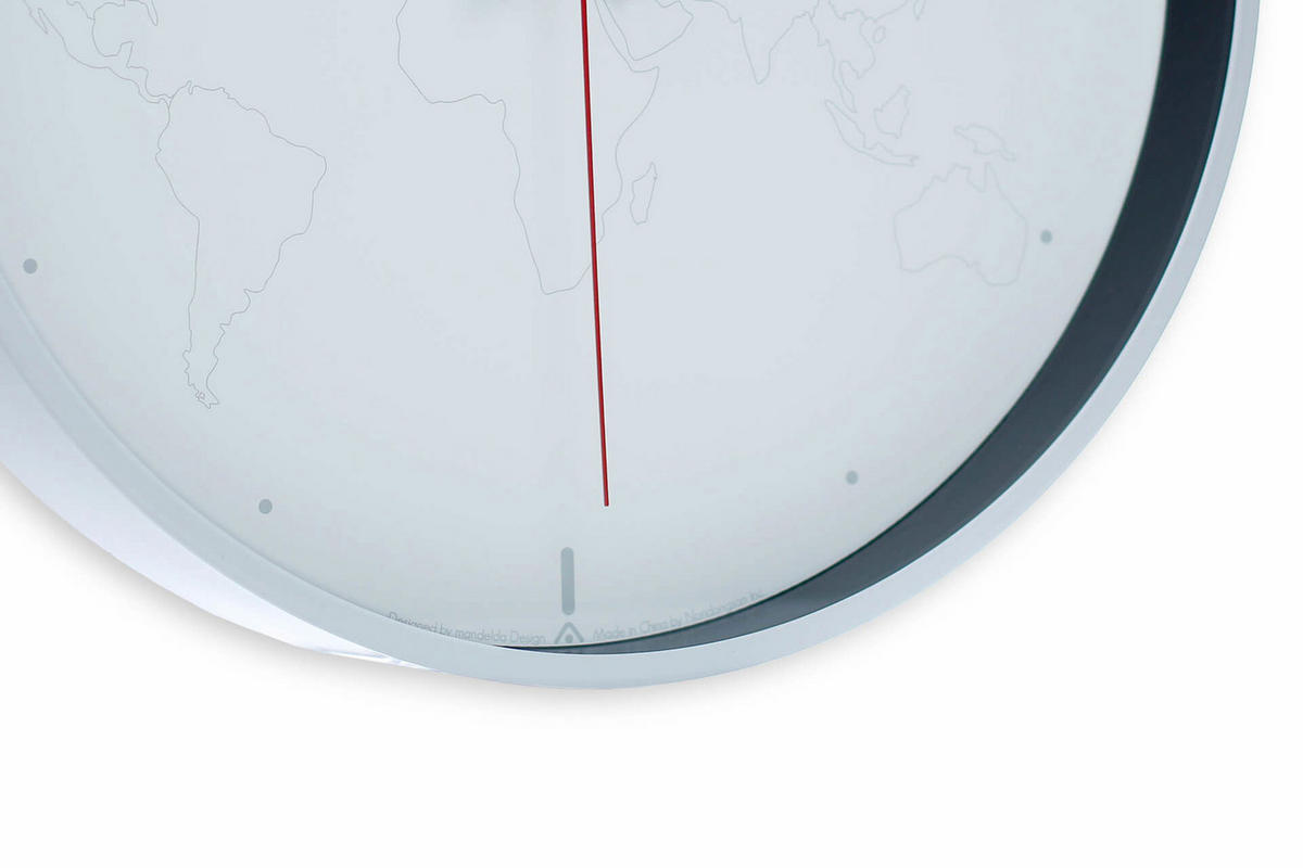 WANDUHR Design Weiß 31/31 cm - Weiß, Holzwerkstoff (30.5/30.5/4cm) - ONZENO