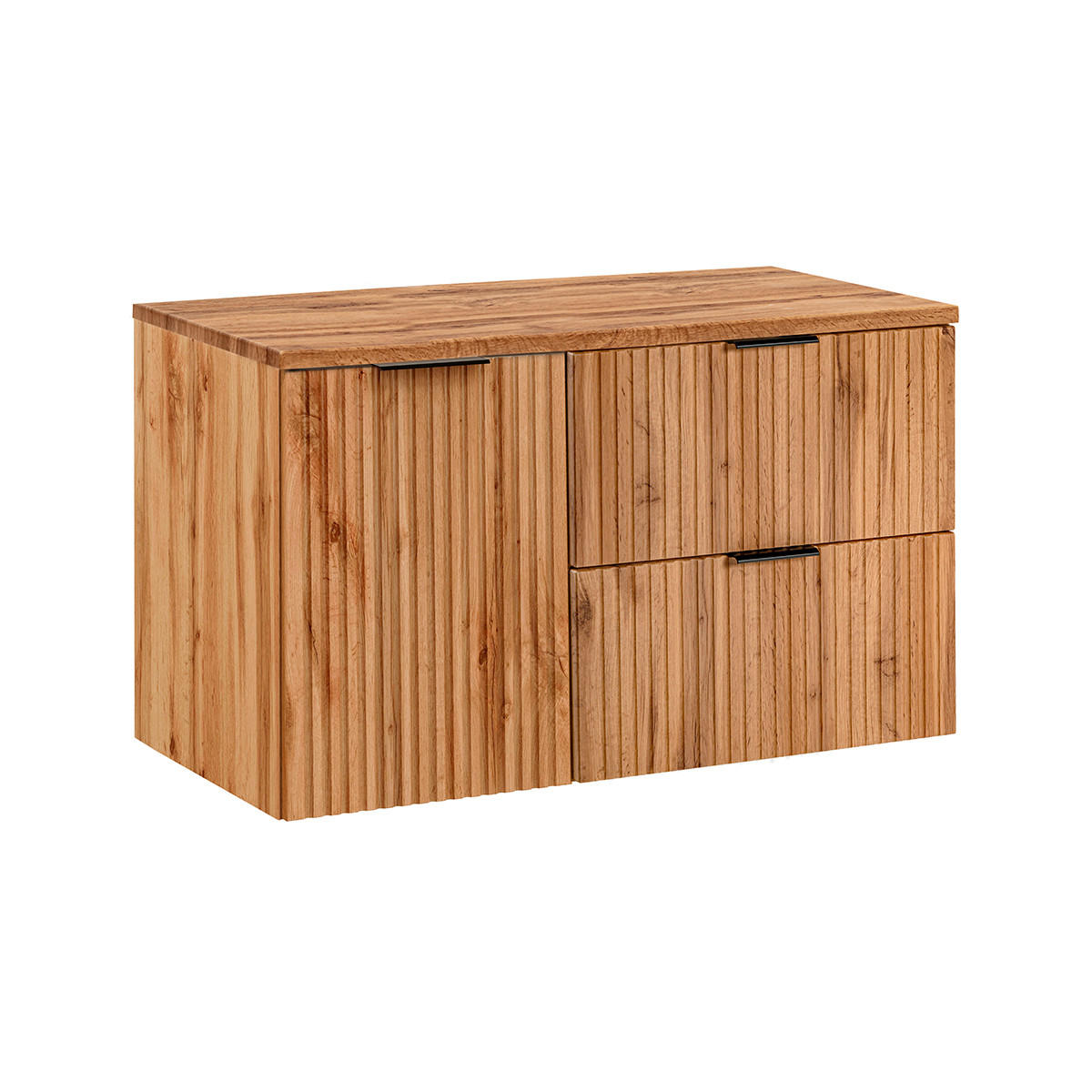 WASCHTISCHUNTERSCHRANK 100.8cm Adriel Holz - Braun, Holzwerkstoff (100.8/59/46cm) - Petits-meubles
