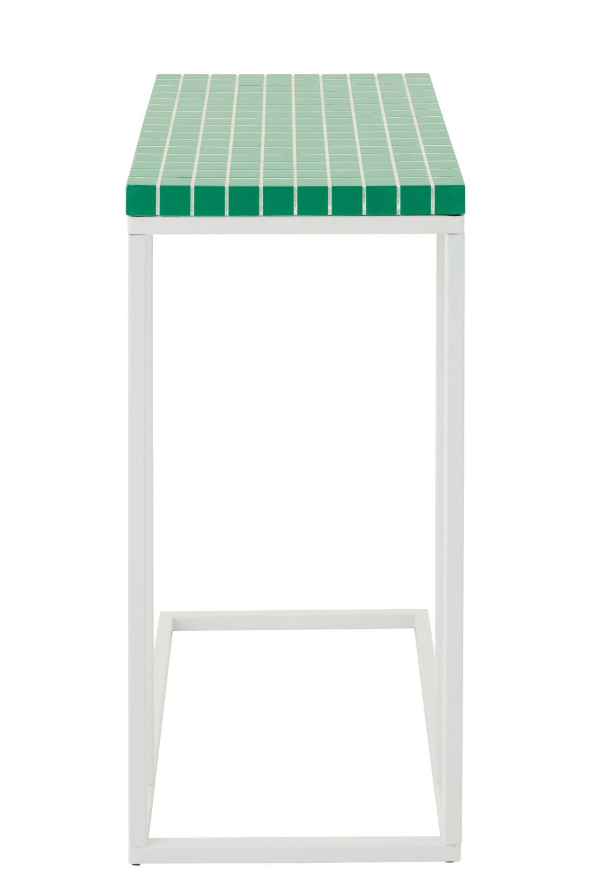 BEISTELLTISCH RECHTECKIG - Weiß, Metall (47.5/29.5/60.5cm) - J-Line