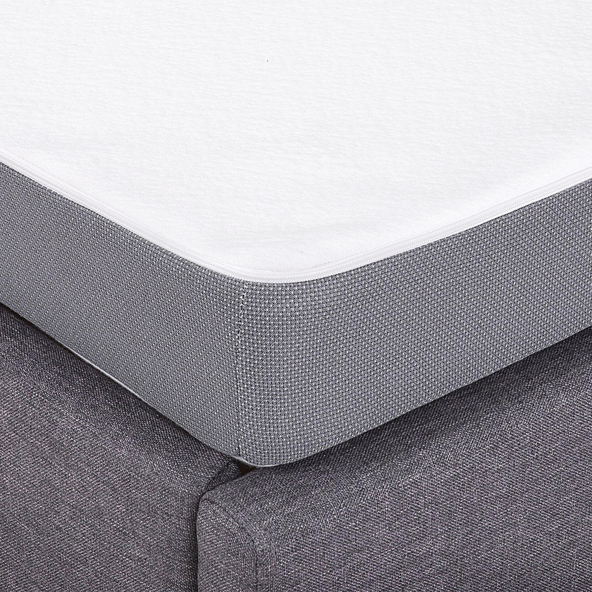PĚNOVÁ MATRACE střední 80/200/10 cm Piccolo - bílá, textil (80/200cm) - Beliani