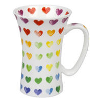 KAFFEEBECHER Colourful Cast Hearts - Naturfarben, Keramik (0.63L) - Könitz