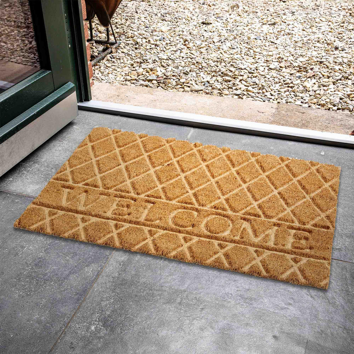 FUSSMATTE COCO SHAPE - Naturfarben, Textil (45/75cm) - Astra