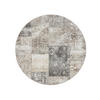 VINTAGE-TEPPICH George waschbar ø 160 cm rund - Grau, Kunststoff (160/160cm) - benuta