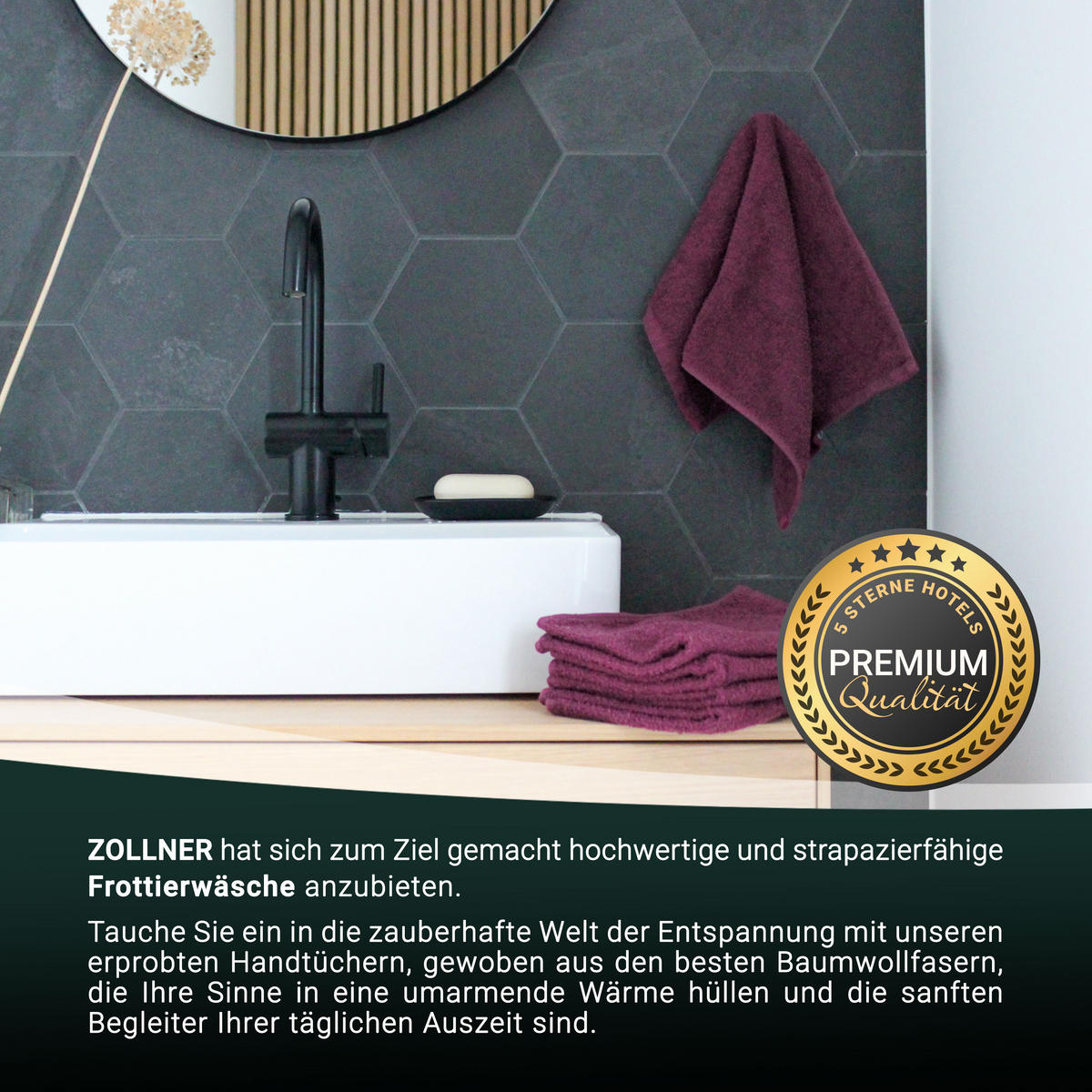SEIFTÜCHER, 10er-Set, 30x30 cm, 100% Baumwolle, Rot - Brombeere, Textil (30/30cm) - Zollner
