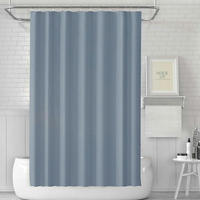 DUSCHVORHANG Blau 180 x 180 cm - Blau, Kunststoff (180/180cm)