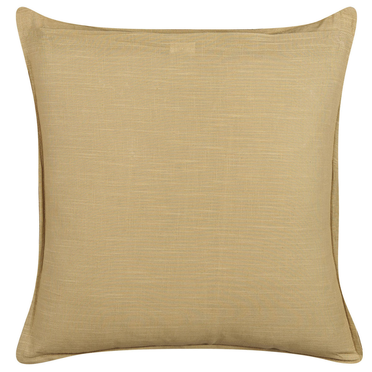 DEKOKISSEN 2er-Set Senfgelb 45/45 cm Subulata - Dunkelgelb, Naturmaterialien/Textil (45/45cm) - Beliani