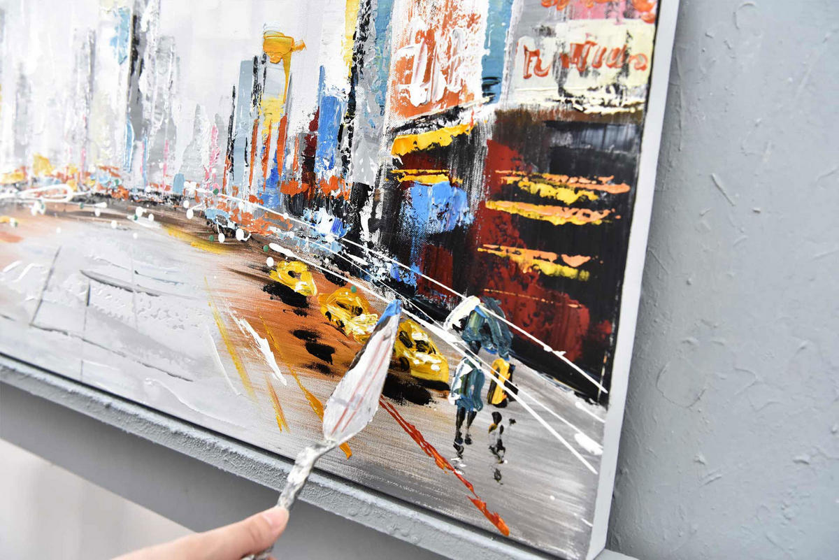 ÖLGEMÄLDE 100/50 cm - Multicolor, Holz/Textil (1.4/50cm) - KUNSTLOFT