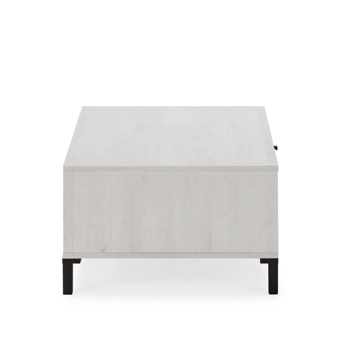 COUCHTISCH Javea 1 Schublade 2 Löcher - Weiß, Holzwerkstoff (37/100/60cm) - VS Venta-stock