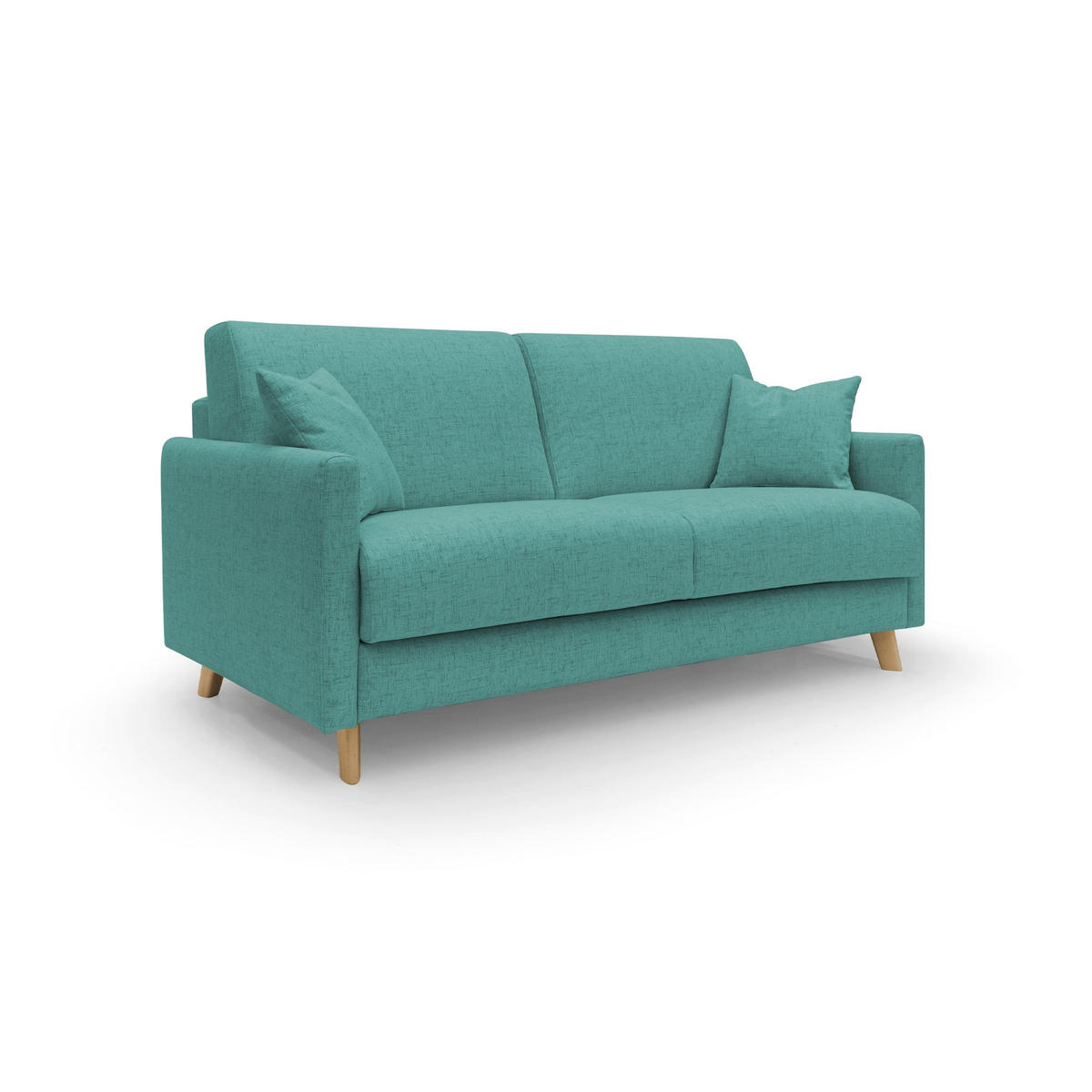 SCHLAFSOFA Edgar - Grün, Textil (200/94/97cm) - Divani.store