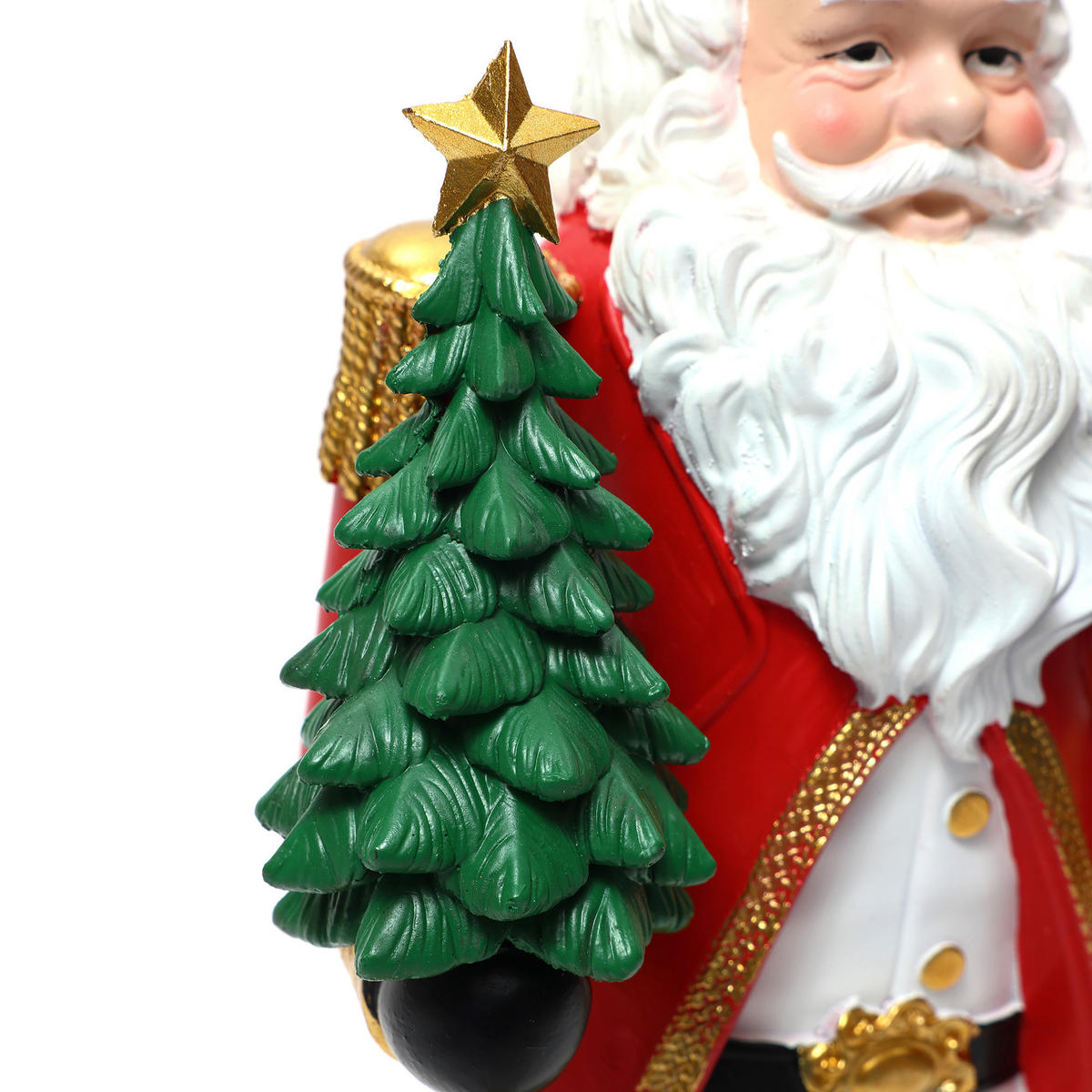 NUSSKNACKER Figur B14 x T11 x H45.5 cm - Rot, Kunststoff (11/45.5/14cm) - Hometopia
