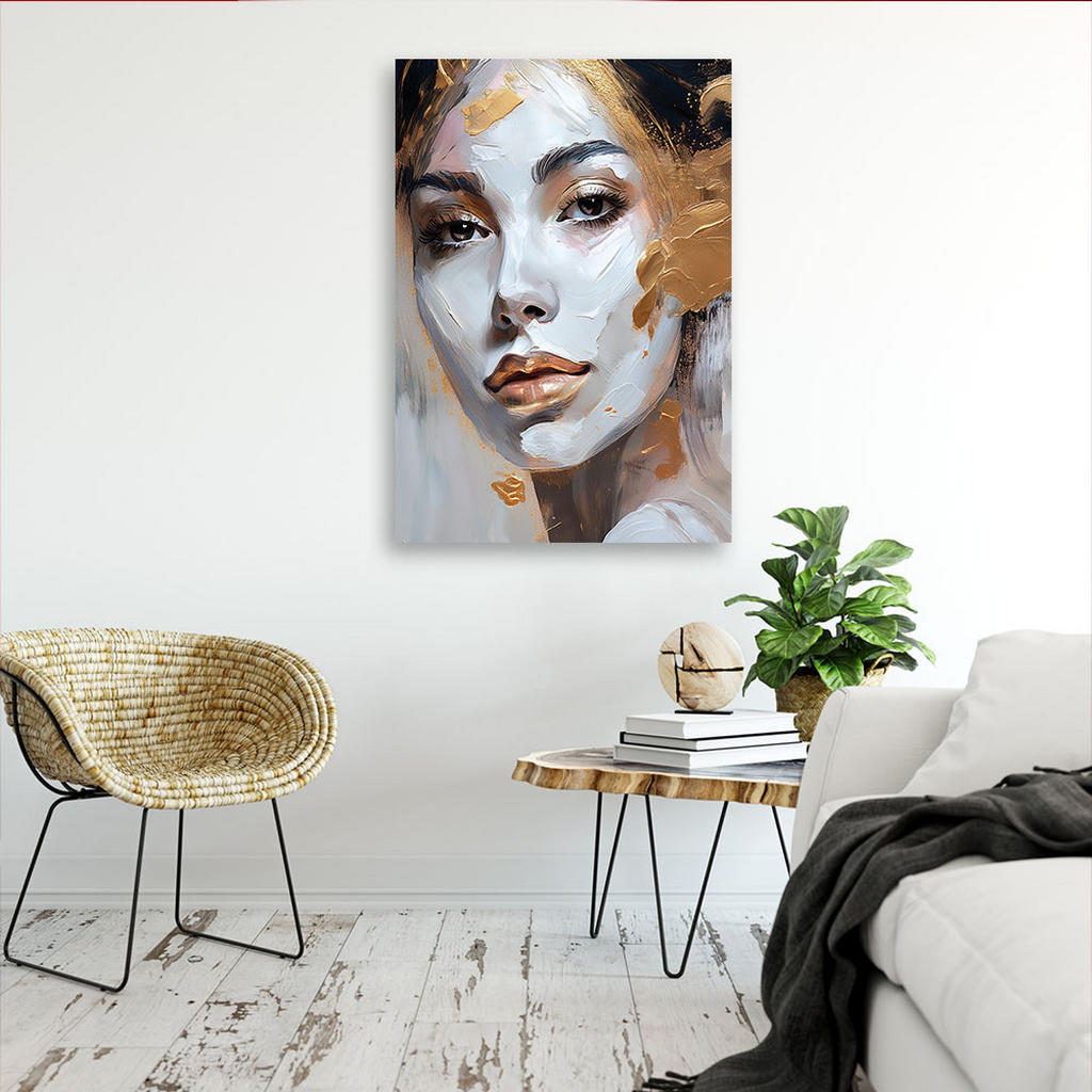 Thumbnail - Feeby Leinwandbild, Braun, Textil, Person/Charakter, Rechteckig, 80x120 cm, Bilder und Zubehör, Wandbilder, Leinwandbild...