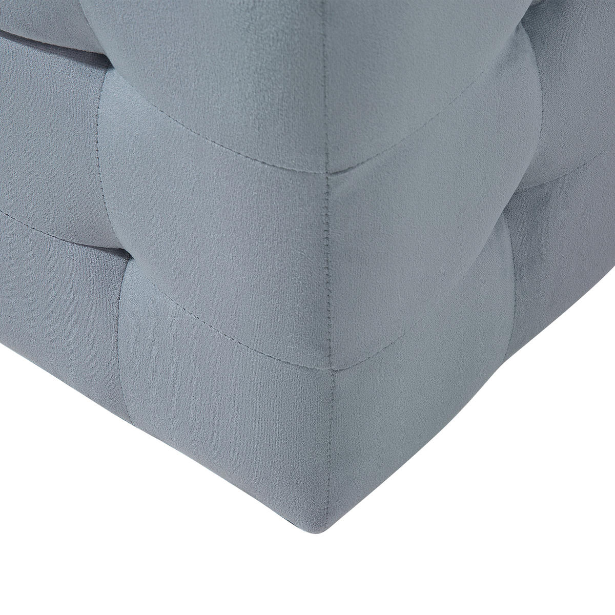 TRUHENBANK Michigan 42/72/40 cm - Grau, Textil (72/40/42cm) - Beliani