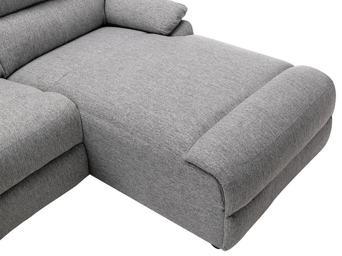 RELAXSOFA - 4 Personen - stoff - hellgrau Lunano - Hellgrau, Kunststoff/Textil (234/98/170cm) - Vente-Unique