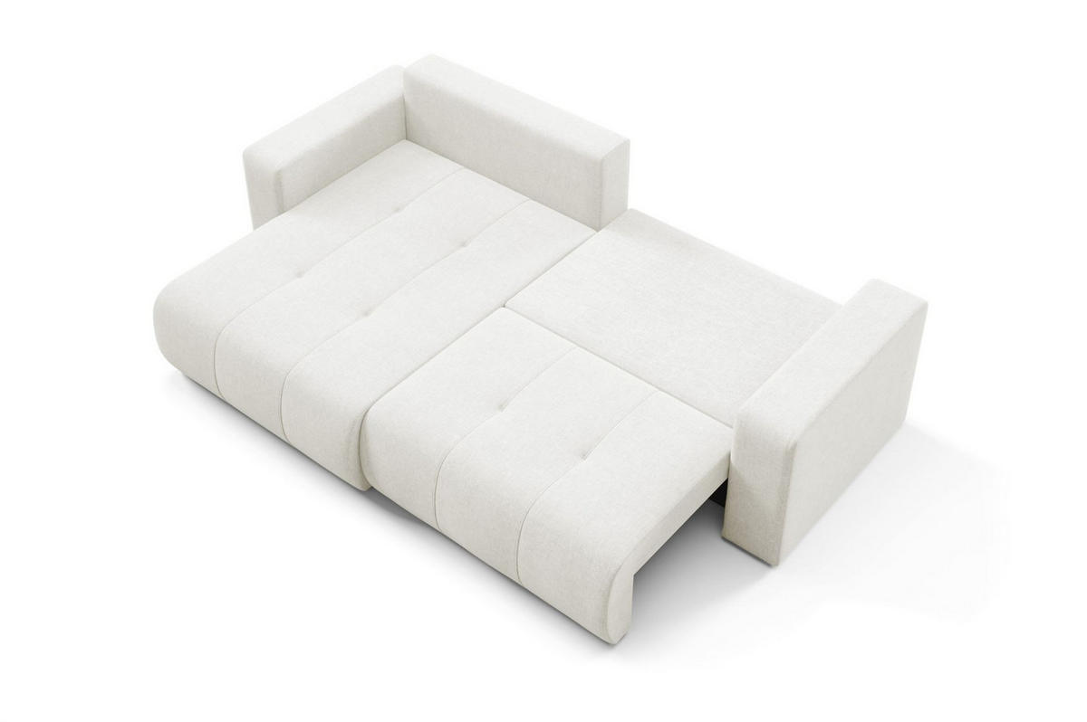 ECKSOFA Augusto - Creme, Holzwerkstoff/Textil (244/149cm) - Fun Möbel