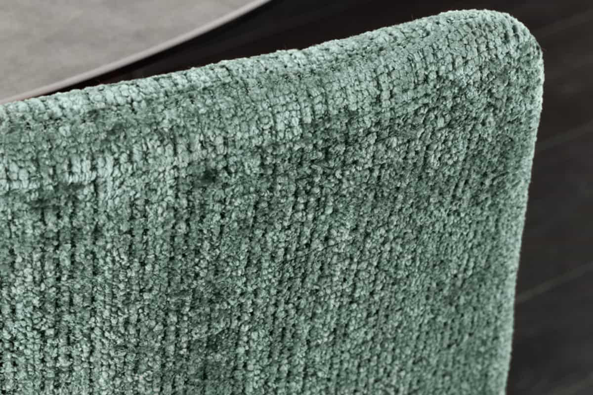 STUHL TRES CHIC Chenille Grün 90 cm - Schwarz/Grün, Kunststoff/Textil (54/88/44cm) - riess-ambiente