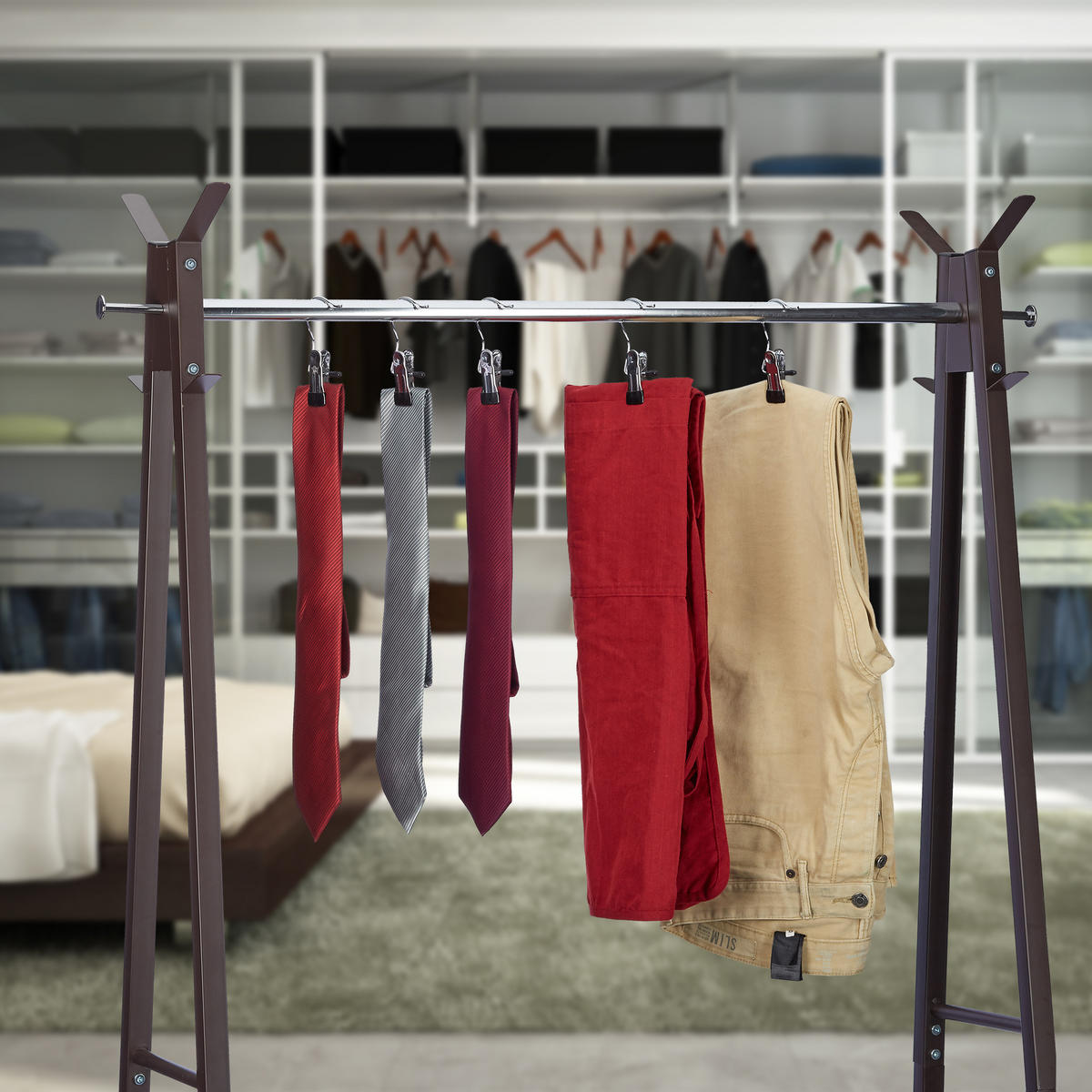 20XKLIPY na obuv - strieborná, kov/plast (5/10.5/2cm) - Relaxdays