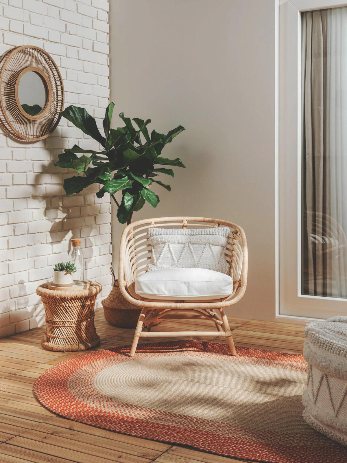 OUTDOORTEPPICH Nandi Terracotta 140x200 cm - Terracotta, Textil (140/200cm) - benuta Nest