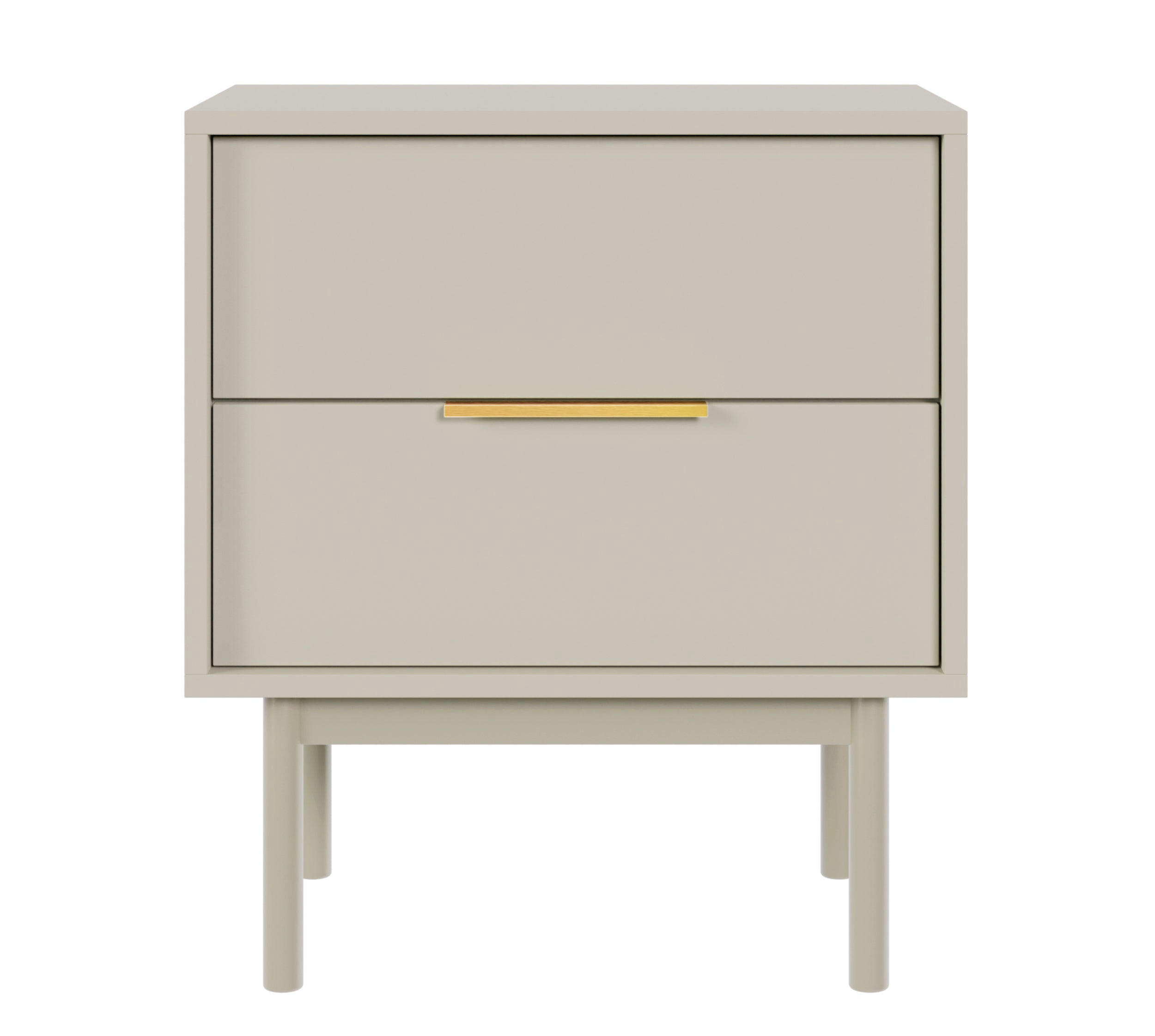 NACHTSCHRANK Viviaro Graubeige 54 cm - Kaschmir/Greige, Holz/Holzwerkstoff (54/61/39cm) - Selsey