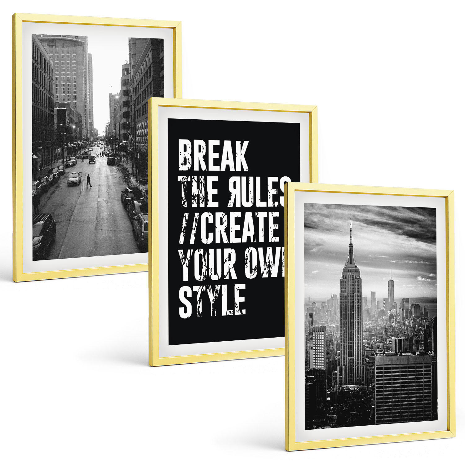Tulup Bilder Gold 40x60 cm