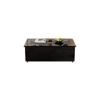 COUCHTISCH Black 100/50/35 cm - Schwarz, Holz (100/50/35cm) - Urban Meuble