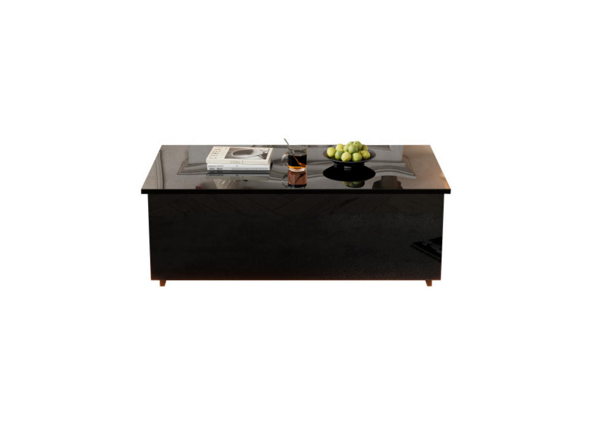 COUCHTISCH Black 100/50/35 cm - Schwarz, Holz (100/50/35cm) - Urban Meuble