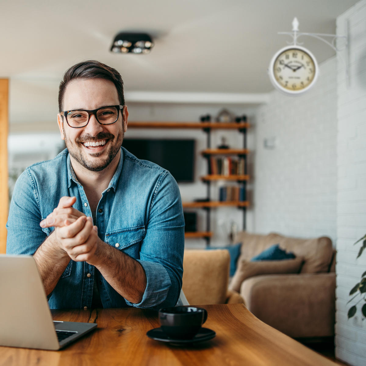 BAHNHOFSUHR - Multicolor, Glas/Metall (35/34/10cm) - Relaxdays