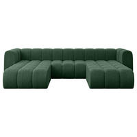 WOHNLANDSCHAFT modulares Sofa Joren-U1 - 319x177x70 cm Grün - Grün, Holzwerkstoff/Textil (319/70/177cm) - ALTDECOR