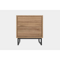 NACHTTISCH GENEVE 43/49/34 cm in Wildeiche - Eichefarben, Holzwerkstoff (43/49/34cm) - Deine Möbel 24