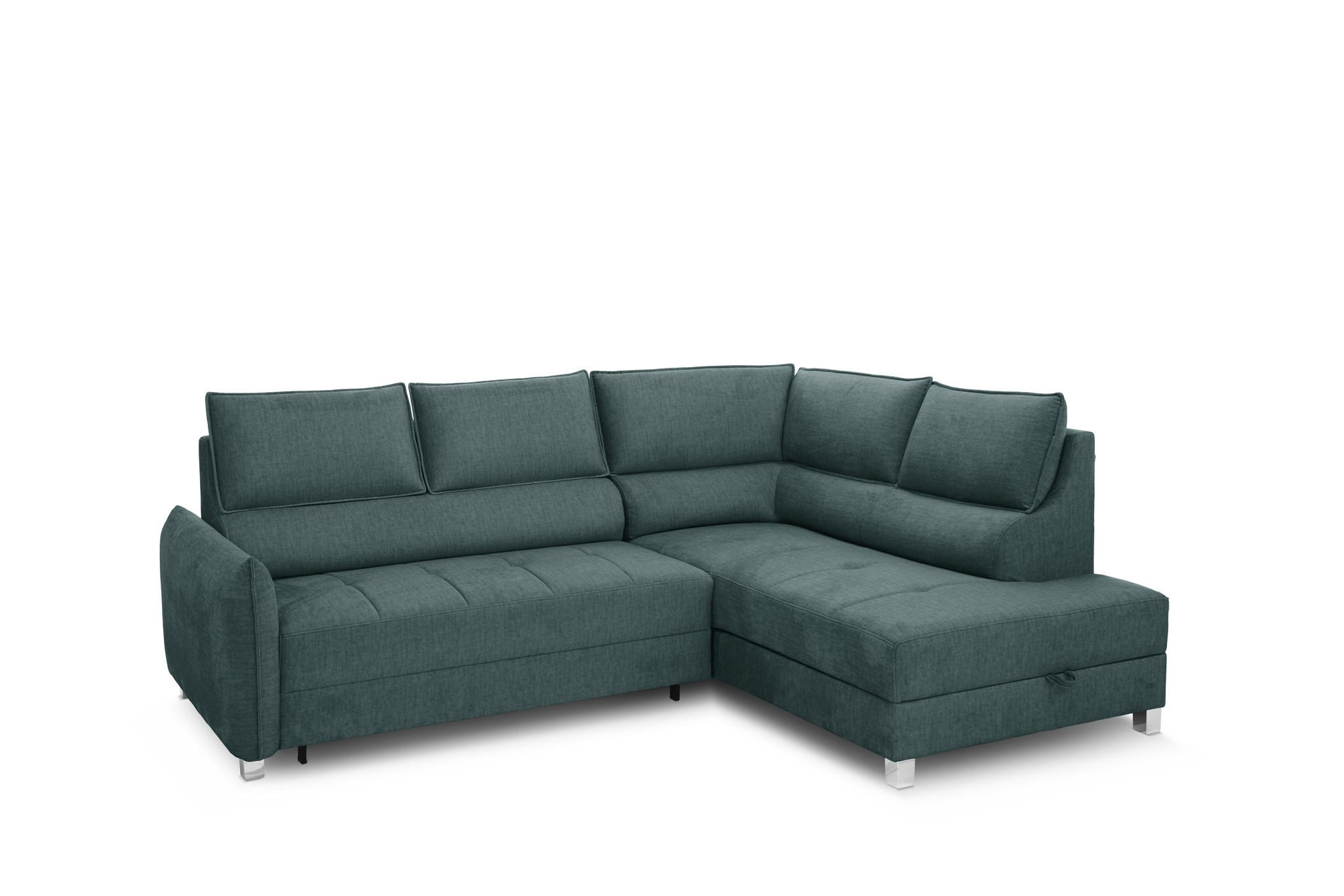 ECKSOFA Marno In Chill Me - Grün, Holzwerkstoff/Textil (260/200cm) - Fun Möbel