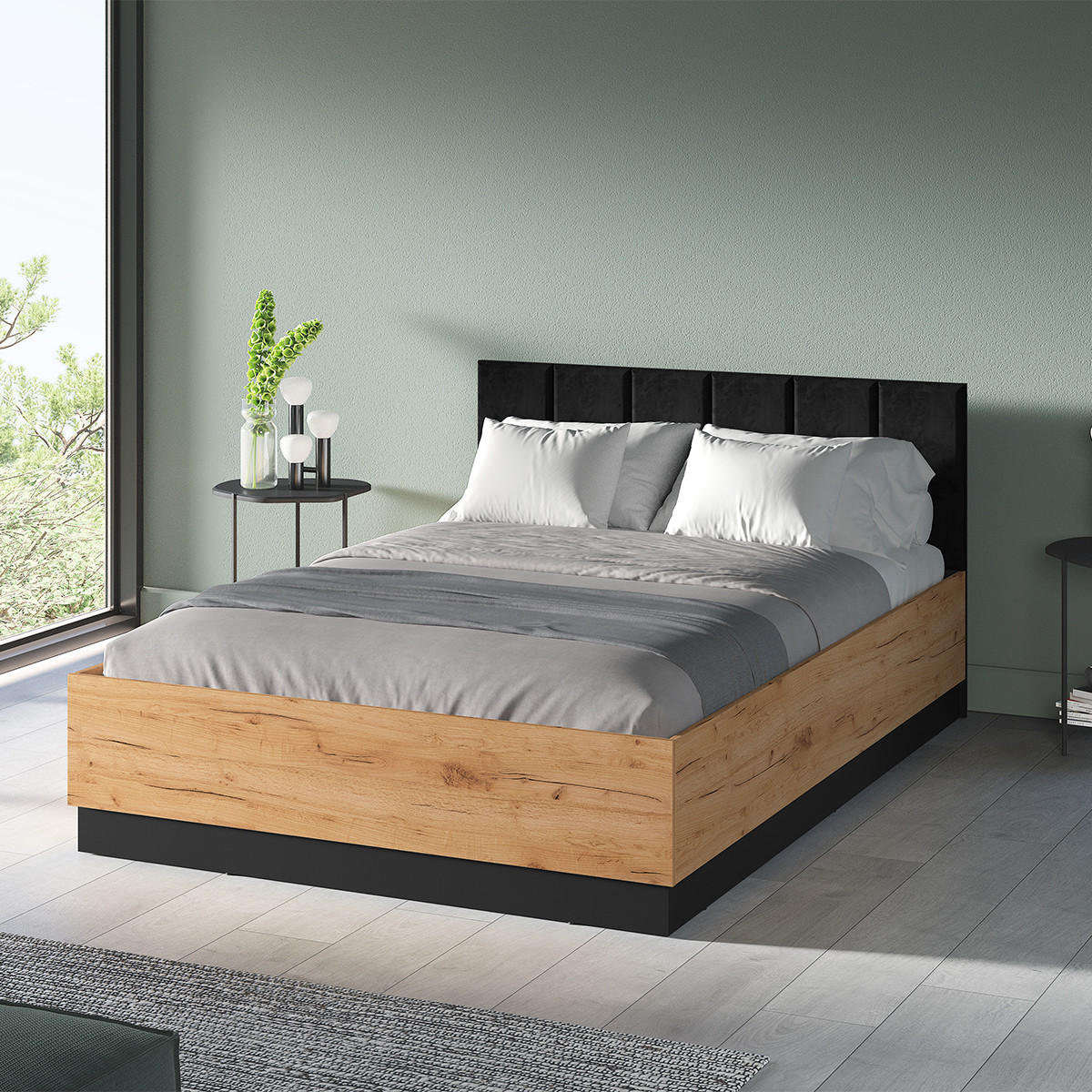BOXSPRING POSTEL 140/200 Solal Dřevo - hnědá, kompozitní dřevo (140/200cm) - Petits-meubles