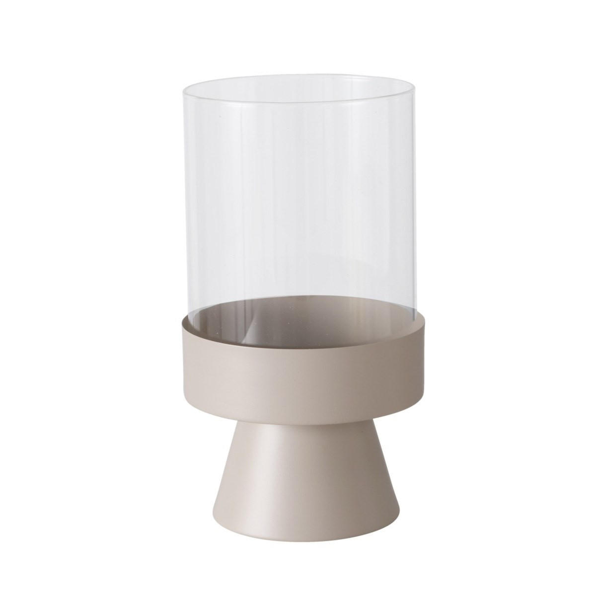 KERZENHALTER aus Glas Pallas - Beige, Glas (19/29/19cm) - Boltze Home