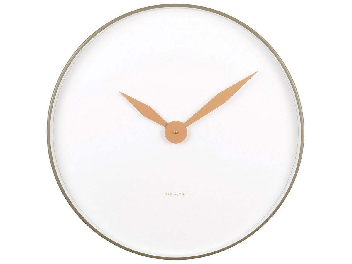 WANDUHR Albatross Ø50 cm - Grün, Metall (50/50/5.5cm) - Karlsson