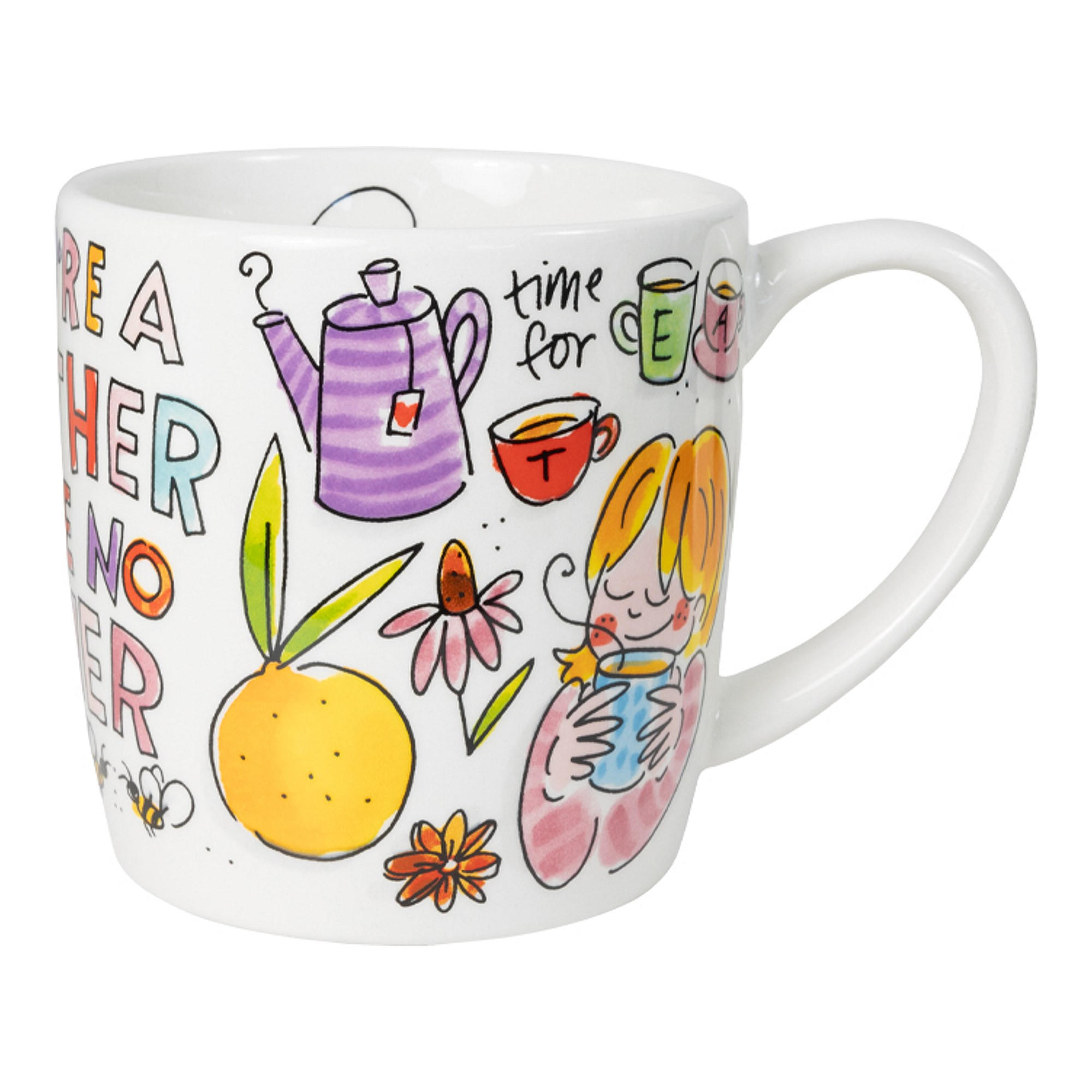 CAPPUCCINO-BECHER Du bist eine Mutter wie keine andere in Bunt - 500 ml - Multicolor, Keramik (0.5L) - Blond Amsterdam