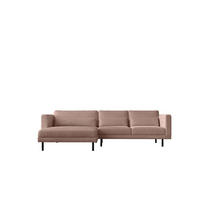 ECKSOFA L-form Dani Stoff Poso Rosa Links - Rosa, Holz (281/174cm) - Kaiser Möbel