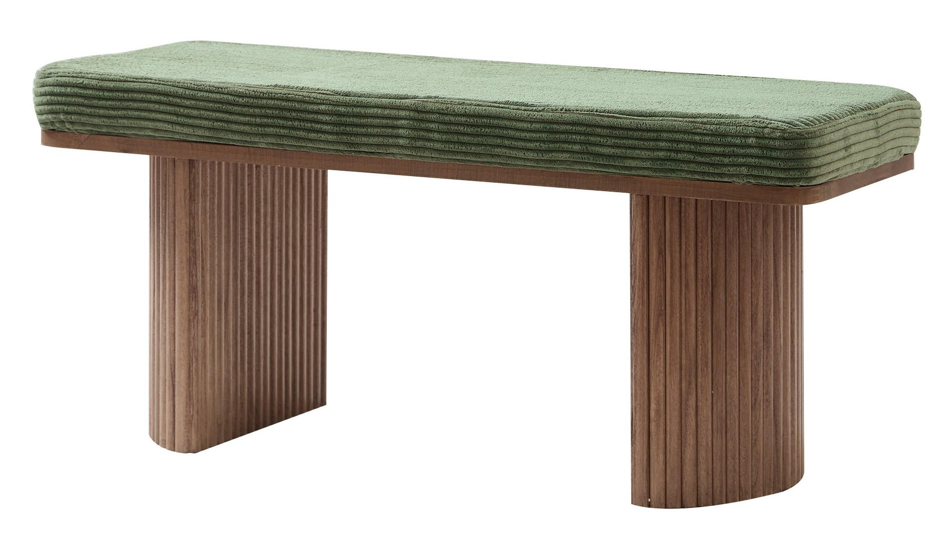 SITZBANK Holz Grün - Grün, Holz (100/45/35cm) - Nordlys