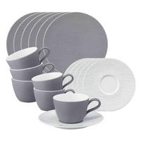 KAFFEESERVICE Life Fashion Elegant Grey 18er Set - Grau, Keramik (1/1/1cm) - Seltmann Weiden