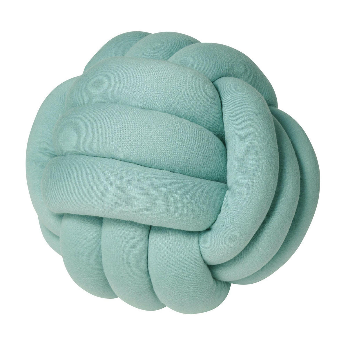 KNOTENKISSEN Jersey Mint - Mintgrün, Textil (30/30cm) - nordic coast company