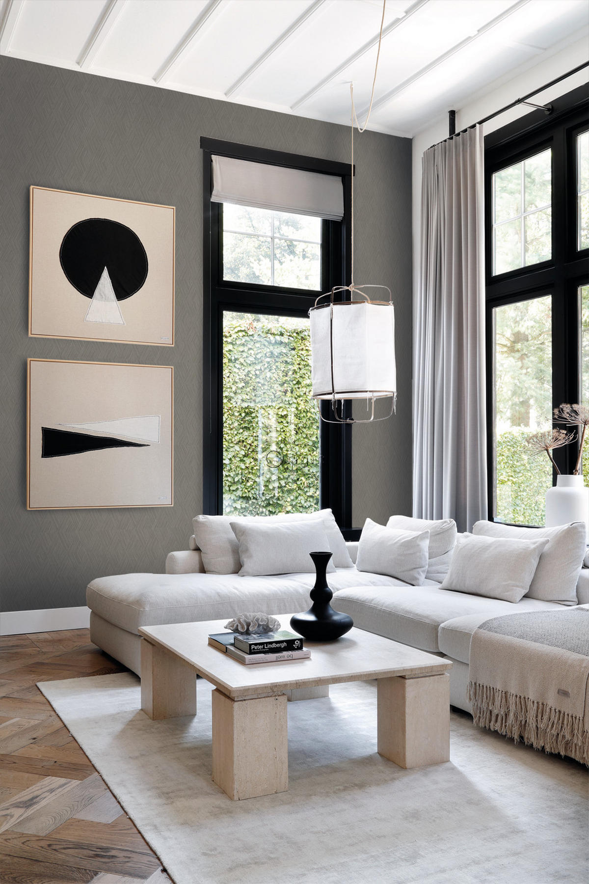 TAPETE 3D-Muster 50 x 900 cm - Grau, Papier (50/900cm) - Origin Wallcoverings
