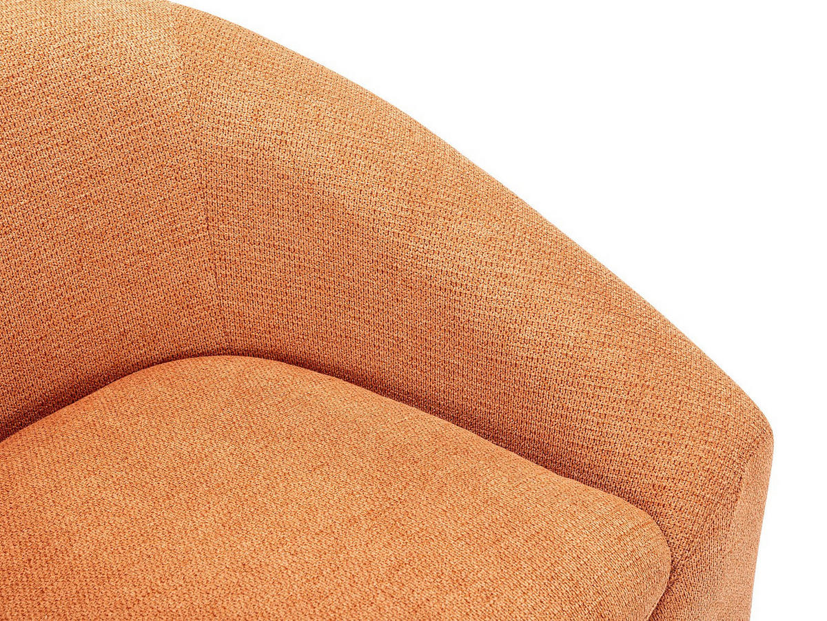 SESSEL - Stoff - Terracotta - OSSANA - Braun, Textil (83/74/74cm) - Vente-Unique