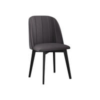 ESSZIMMERSTUHL Monti III Pik Gerade - Schwarz/Grau, Holz/Textil (48/83/55cm) - MIRJAN24