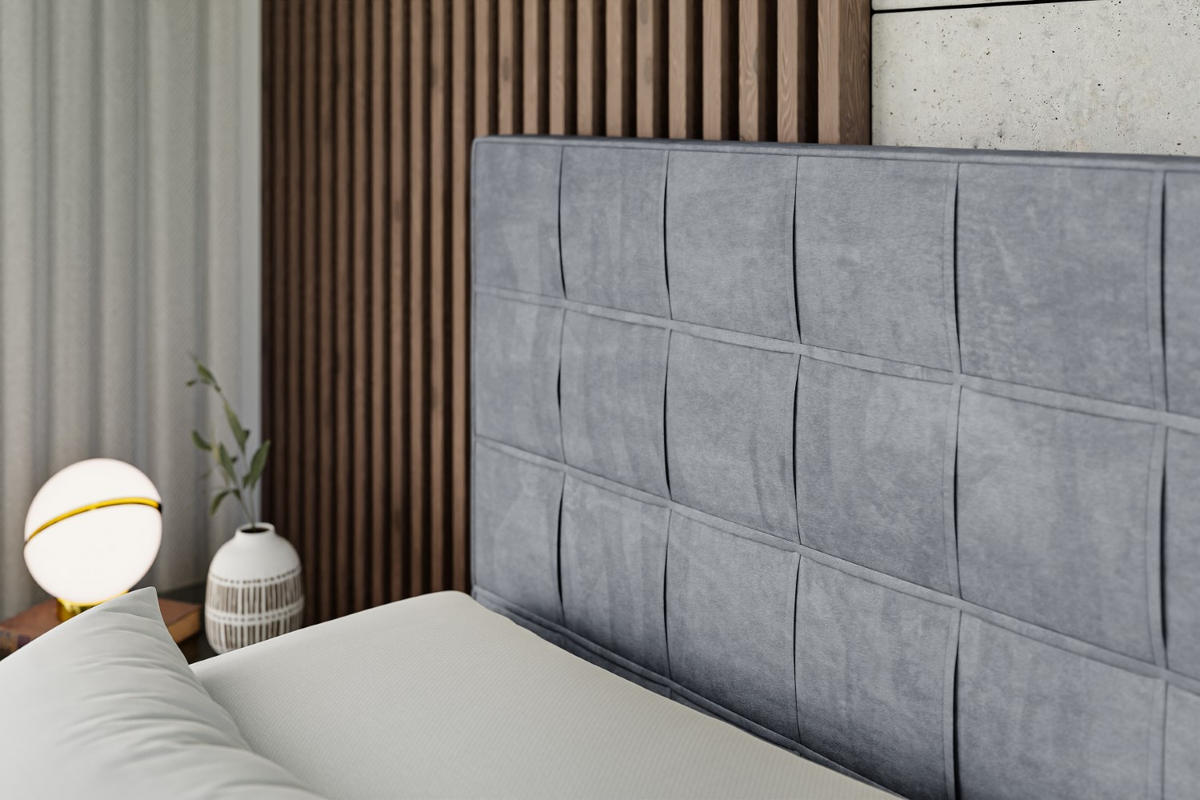 BOXSPRINGBETT elektrisch verstellbar mit 2 Matratzen H4/Taschenfederung OSTO EL 180 x 200 Hellgrau - Hellgrau, Holzwerkstoff (187/200cm) - ALTDECOR