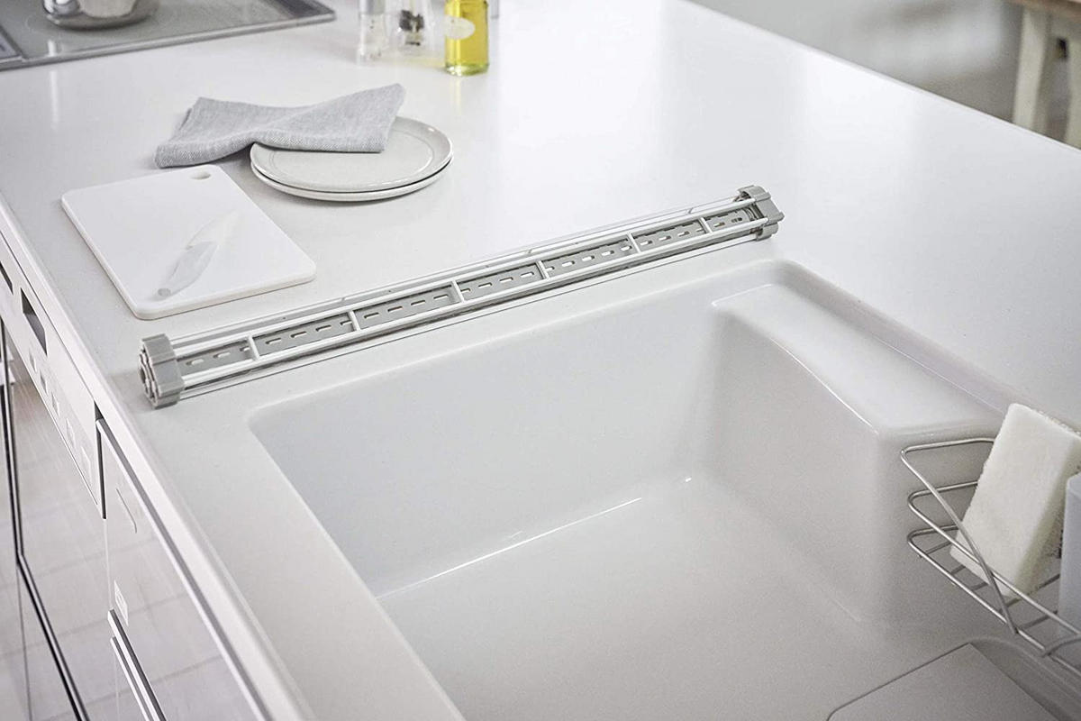 ABTROPFGESTELL 5057 Tower Weiß 0,8 x 42 x 26 cm - Weiß, Metall (42/1/26cm) - Yamazaki