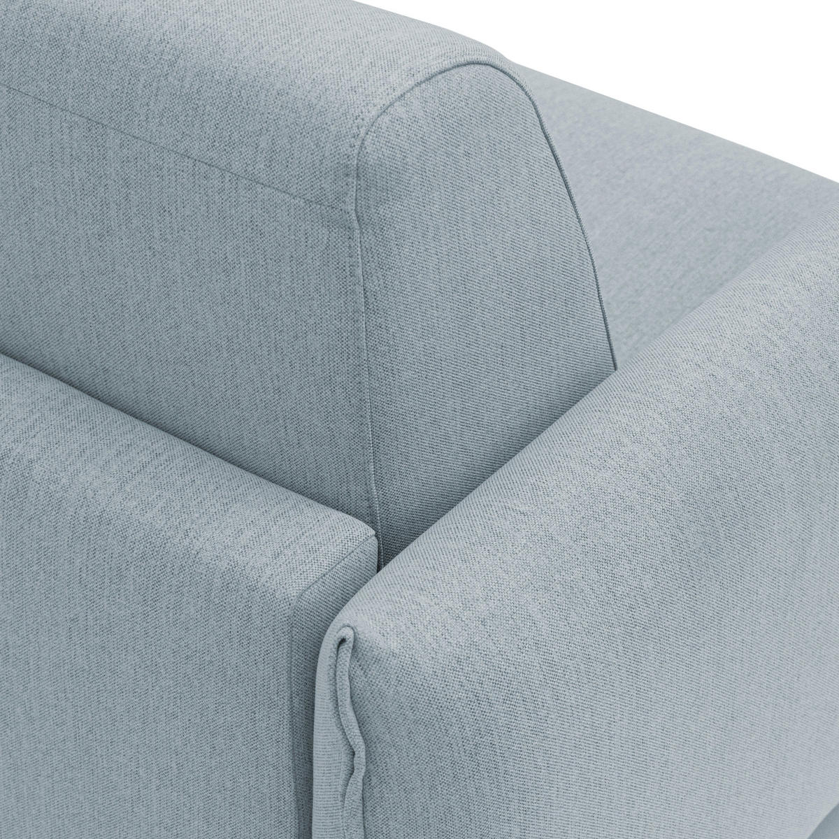 SCHLAFSOFA Scarlet - Hellblau, Textil (175/95/96cm) - Divani.store