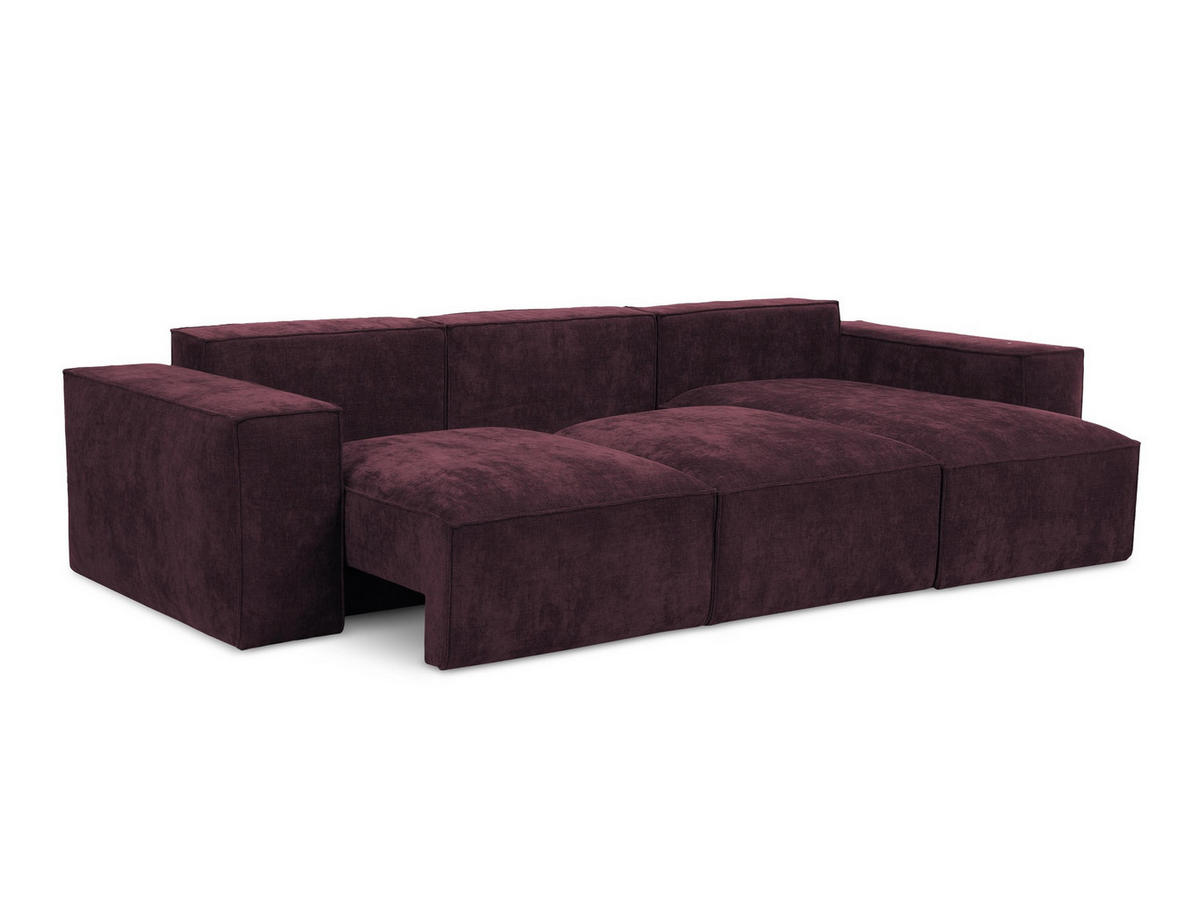 SOFAELEMENT Samt Stoff Gelb - Currygelb/Schwarz, Holzwerkstoff/Kunststoff (75/77/90cm) - Makamii