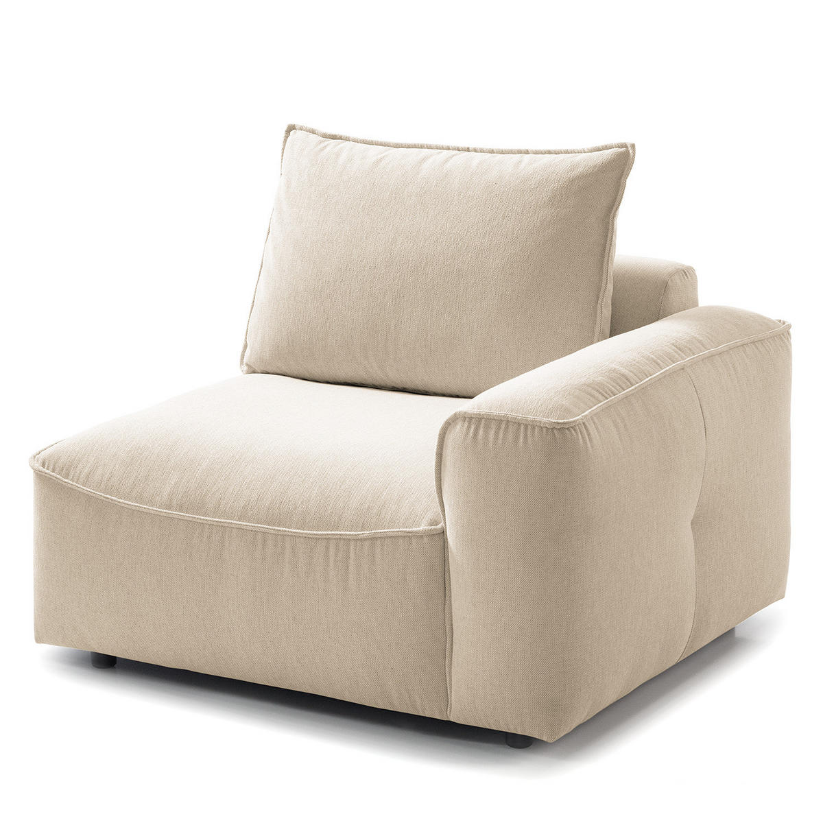 MODULSESSEL - Beige, Holz/Textil (104/82/99cm) - home24