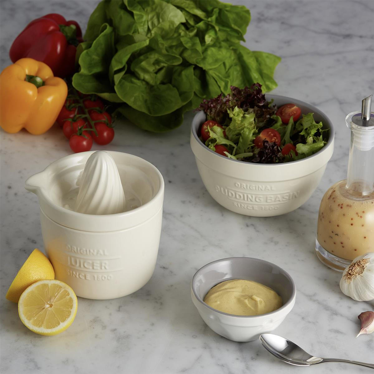 ZITRUSPRESSE/ Entsafter 3in1, 550 ml aus Steingut - Creme, Keramik (12.5cm) - Mason Cash