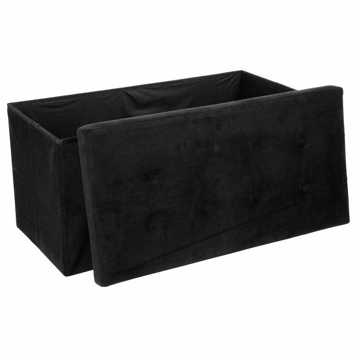HOCKER für Wohnzimmer und Schlafzimmer 38/76/38 cm - Schwarz, Holzwerkstoff (76/38/38cm) - Atmosphera Createur d´interieur