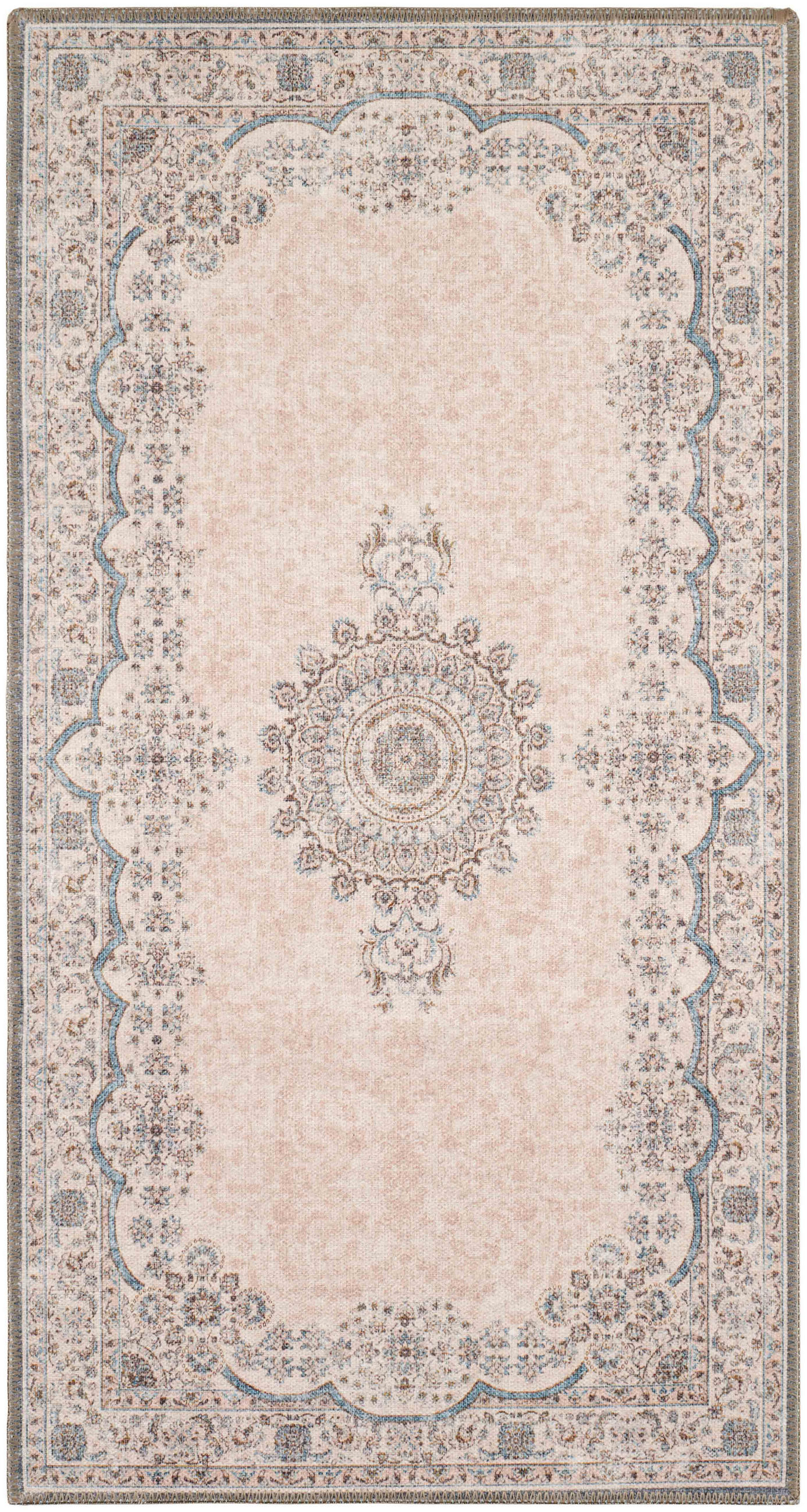 VINTAGE-TEPPICH mit orientalischem Muster in zartrosa Carry 80x150 cm - Pink, Textil (80/150cm) - Nazar Rugs
